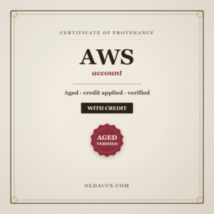 Buy Aged AWS Account with Credit