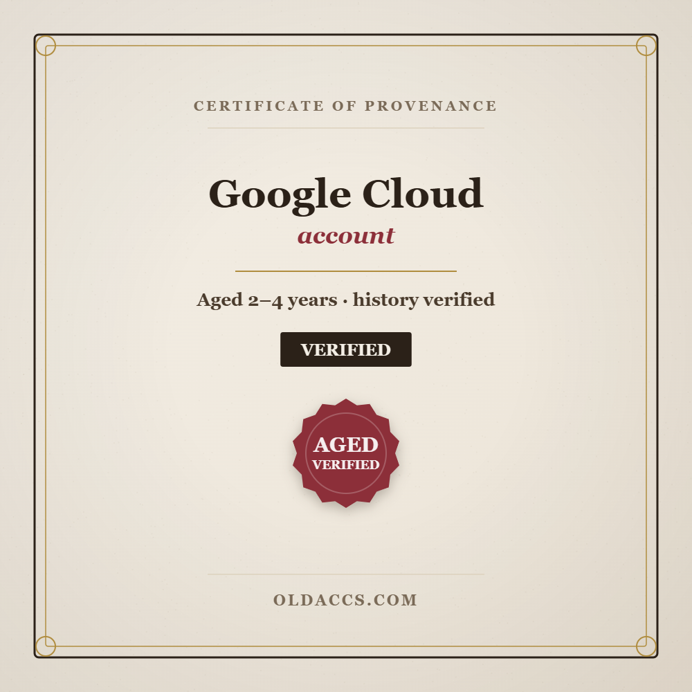Buy Aged Google Cloud Accounts