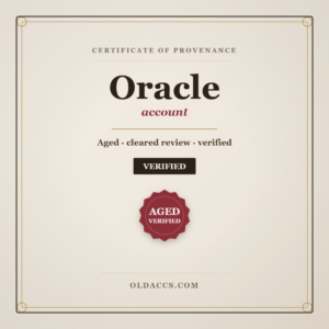 Buy Aged Oracle Cloud Accounts